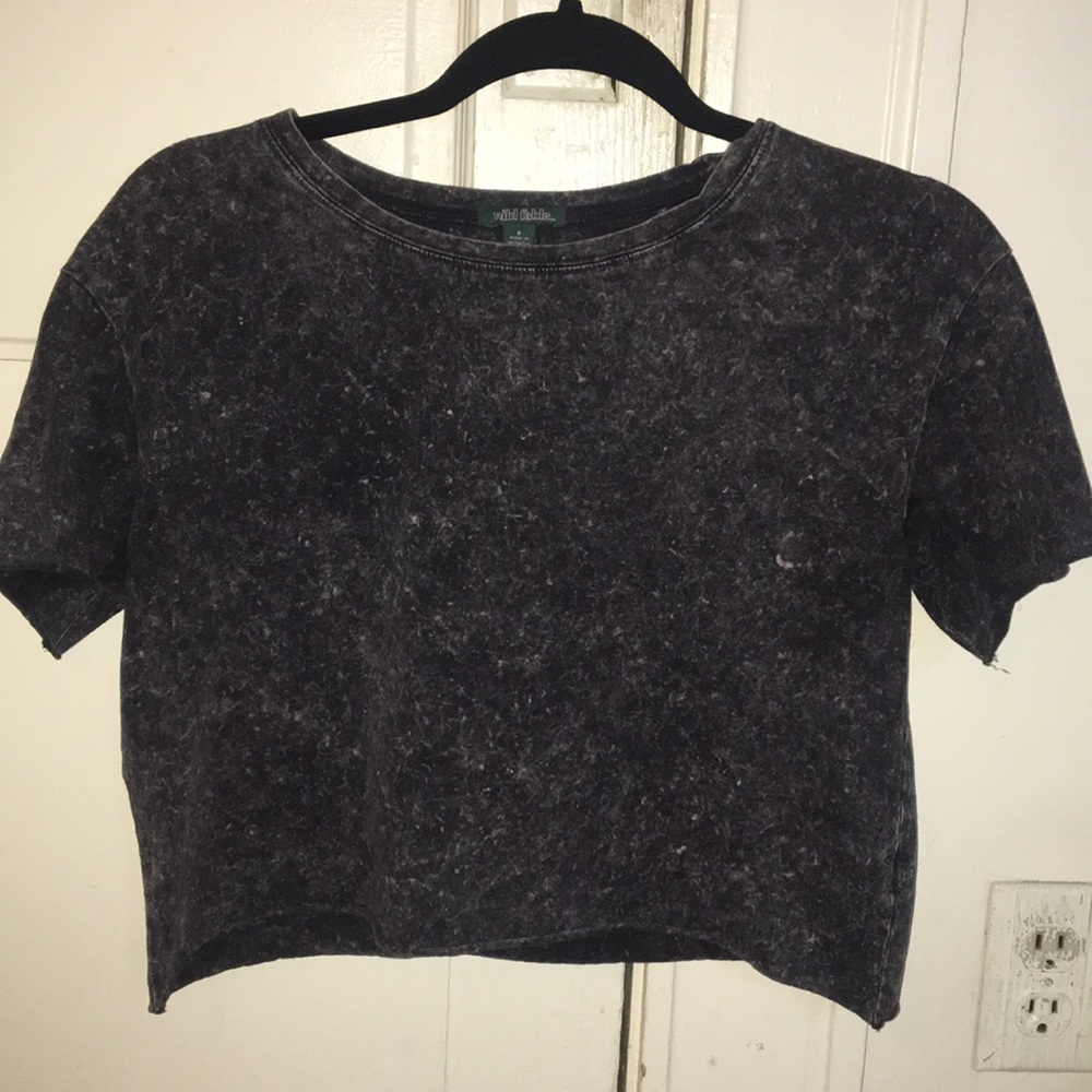 Wild fable acid washed crop tee